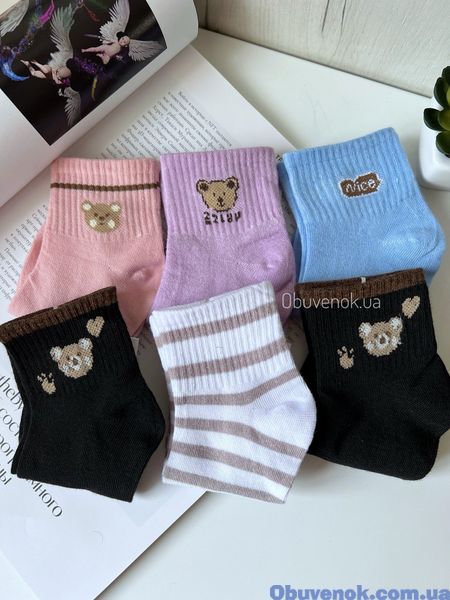 шкарпетки дитячі ведмедик мікс ш-7 фото